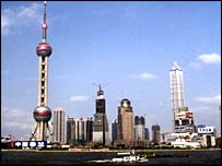 Шанхай шаҳри кўриниши