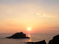 Sunset at Pentire headland