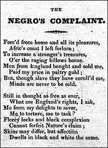 Negro's Complaint