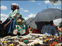 Market woman in Kenya