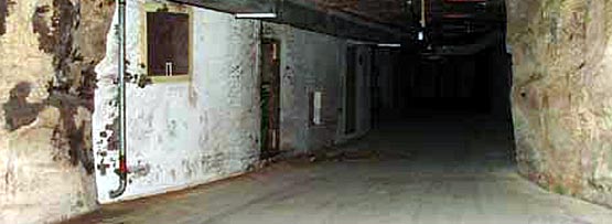 One of the roads in the bunker