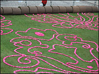 Carpet of Flowers - end of the roll