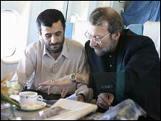 لاریجانی و احمدی نژاد