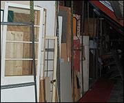 Scenery in the props store 