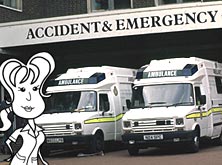 Alice outside the hospital