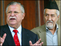 Celal Talabani ve Sünni lider Adnan el Dulaymi