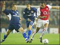 Один з моментів матчу