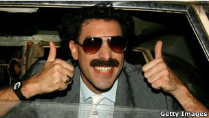 Sacha Baron Cohen in character as Borat