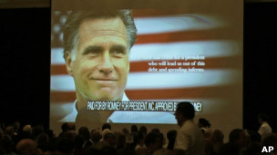 Evento de campanha de Romney (AP)