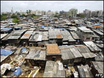 Favela em Mumbai, Índia