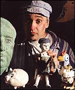 Luis with the cast of Jack and the Beanstalk