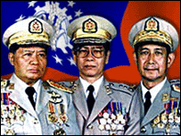 برما کے تین اعلیٰ ترین جنرل