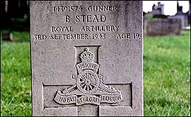 Graveyard stone of rememberance