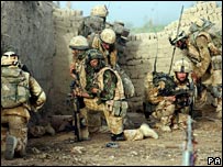 سربازان بریتانیایی در افغانستان