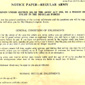 Sam's army sign-up papers. Sam joined the Royal Irish Rangers on the 3rd of May, 1968. He received three and a half crowns and a pocket Bible on the day he signed up