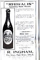 Hysbyseb am ddŵr Ffynnon Beuno