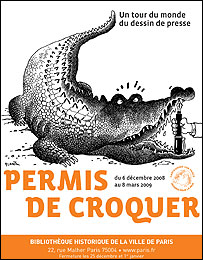 Cartaz da exposição 'Permis de Croquer' (divulgação)