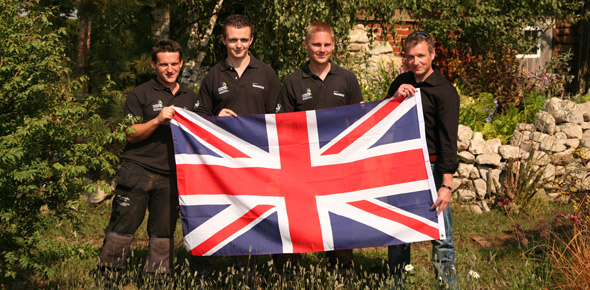 WorldSkills TeamUK at The Stockman's Retreat Show Garden 