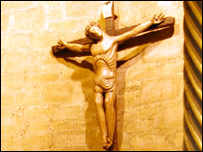 The interior of the church