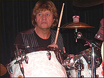 Bev Bevan on the drums