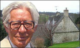 Laurie Lee in Slad montage