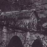 The little house beside the railway viaduct. In this house the Nogaret family who lived here used to listen to BBC News broadcasts. (Photo: J.P. Nogaret)