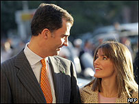 Príncipe Felipe e sua mulher, Letizia