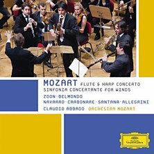 Review of Flute and Harp Concerto / Sinfonia Concertante for Winds (Orchestra Mozart; conductor: Claudio Abbado) Review of Flute and Harp Concerto / Sinfonia Concertante for Winds (Orchestra Mozart; conductor: Claudio Abbado)