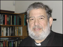 Martin Leigh in his vicar's robes