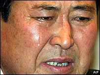 O pai do refém Shim Sung-min, encontrado morto no último 31 de julho