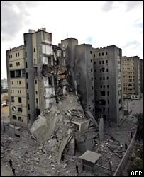 Filistin Dışişleri Bakanlığı binasından geriye kalanlar