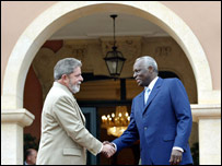 Lula e o presidente angolano, José Eduardo dos Santos