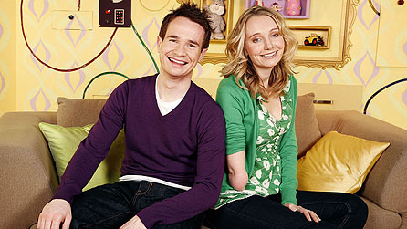 Alex Winters and Cerrie Burnell