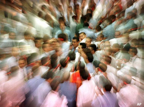 Trading floor at the Sao Paulo Stock Exchange in Brazil