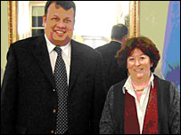 Minister Samarasinghe with UN Rights Commissioner, Louise Arbour