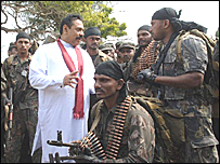 President Rajapaksa visiting Vakarai