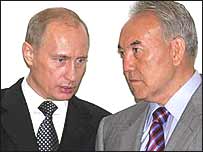 Путін у Назарбаєв