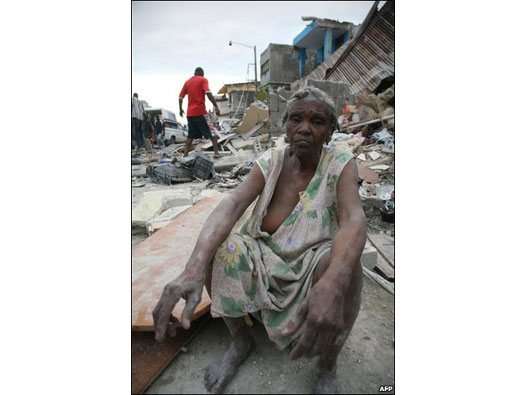 Mulher em Porto Príncipe
