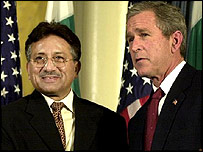 جورج دبليو بوش و مشرف