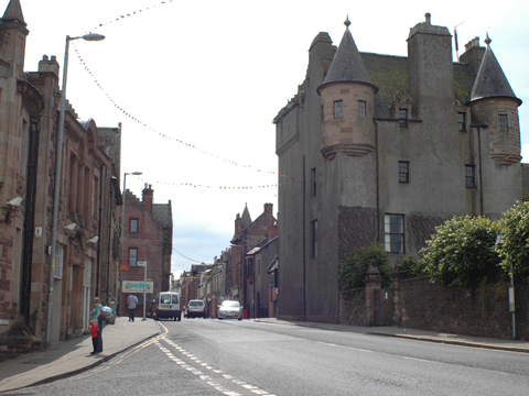 Colour view of Maybole Castle