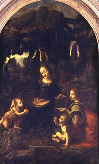 'A Virgem dos Rochedos', de Leonardo da Vinci