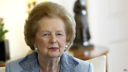 撒切爾夫人2010年6月8日在唐寧街10號