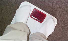 Feet on scales