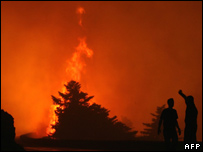 آتش سوزی در کوه پارنیتا - 28/6/2007