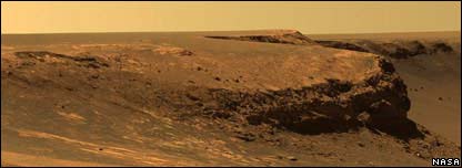 Imagens da cratera Victoria, em Marte