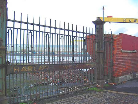 the gates of Harland and Wolff