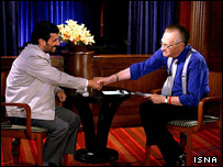 لری کینگ و محمود احمدی نژاد