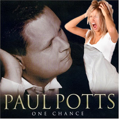 Paul Potts and screaming lady
