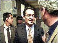 Álvaro Uribe, presidente da Colômbia