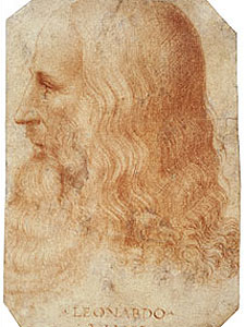 Portrait of Leonardo by one of his students